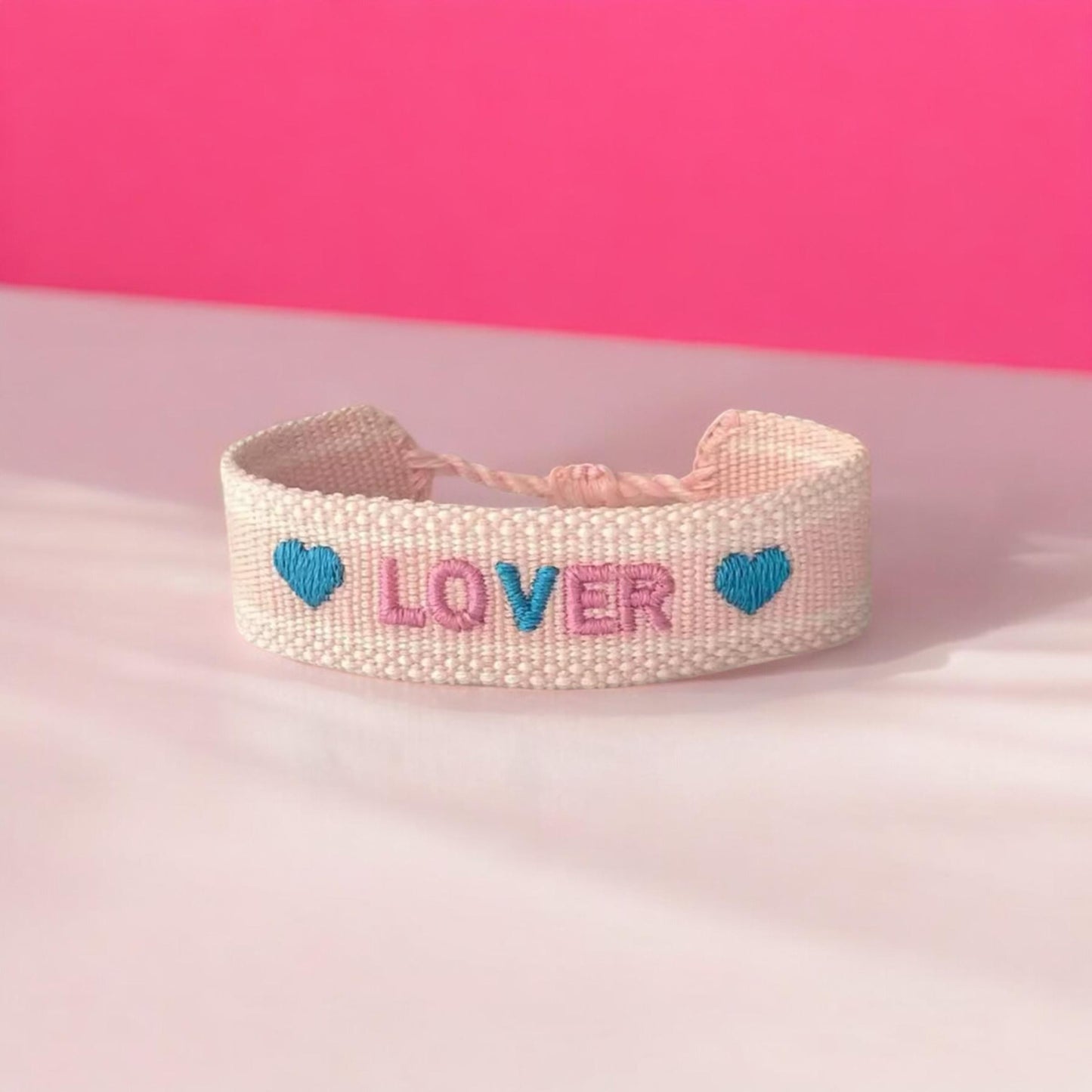 Lover Embroidered Woven Bracelets, Taylor Swiftie Merch Bracelets, Taylor Swift Merch Accessories, Woven Bracelets
