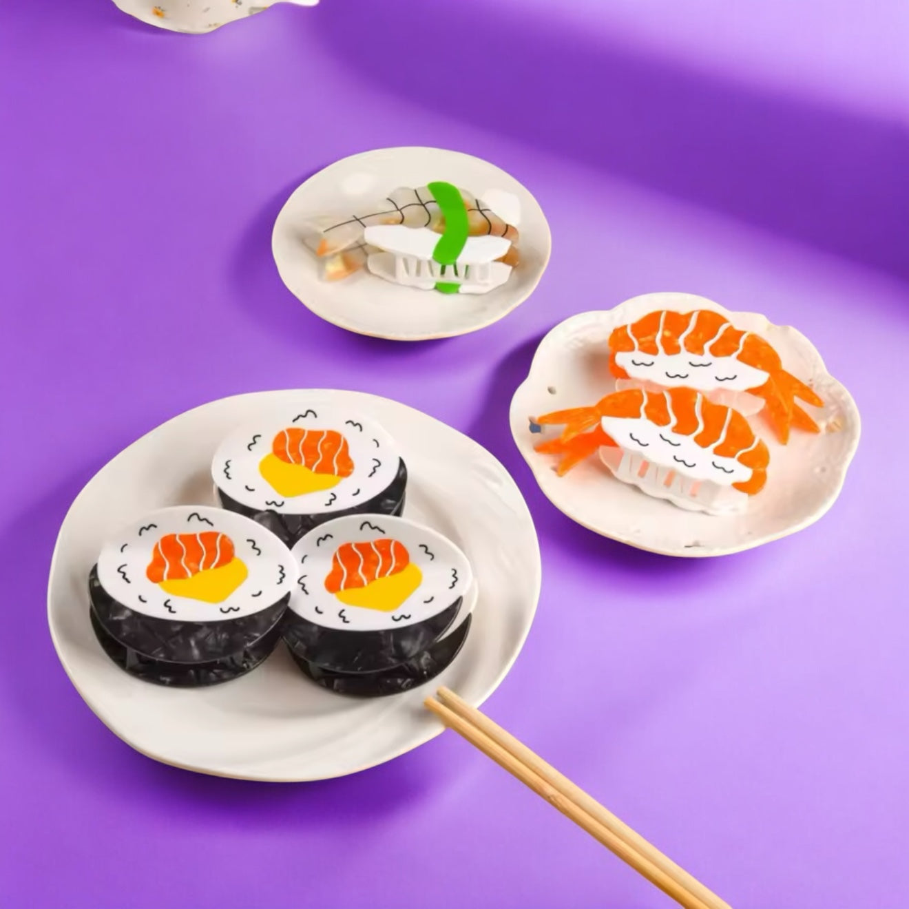 Sushi Delight Hair Clips