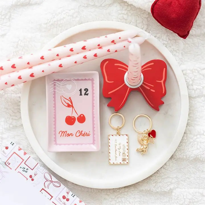 Love Letter Enamel Keychain – A Tiny Message from the Heart