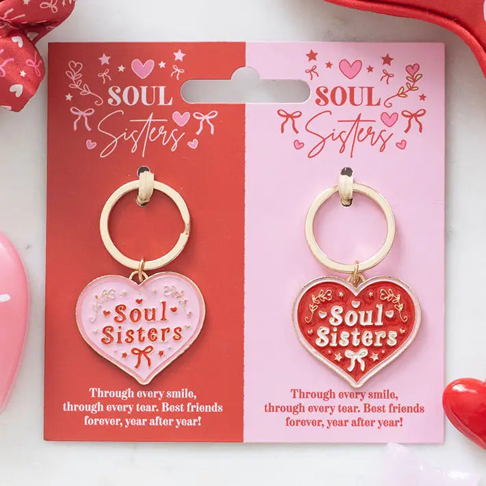 Soul Sisters Enamel Keyring Set