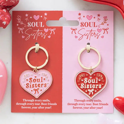 Soul Sisters Enamel Keyring Set