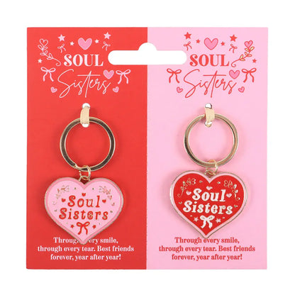 Soul Sisters Enamel Keyring Set