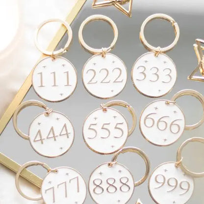 Angel Number Enamel Keychain – A Daily Symbol of Alignment & Guidance