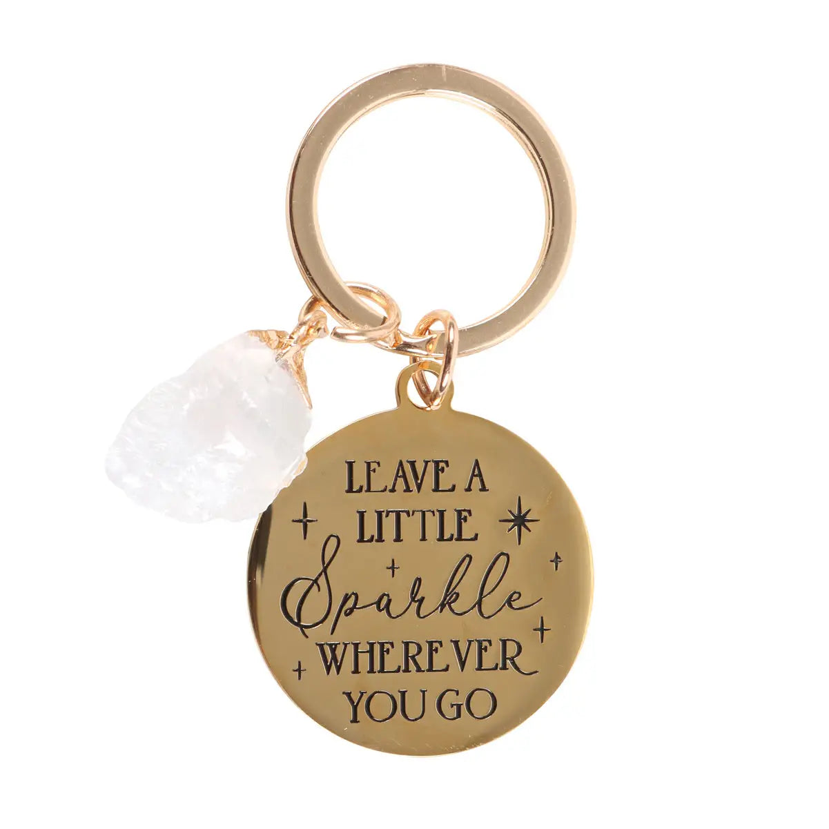 Clear Quartz Keychain - Leave a Little Sparkle Wherever You Go