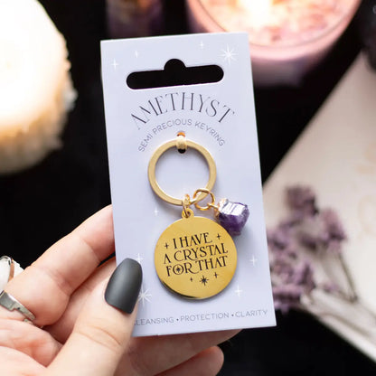 Amethyst Keychain - A Crystal for Protection, Clarity & Calm