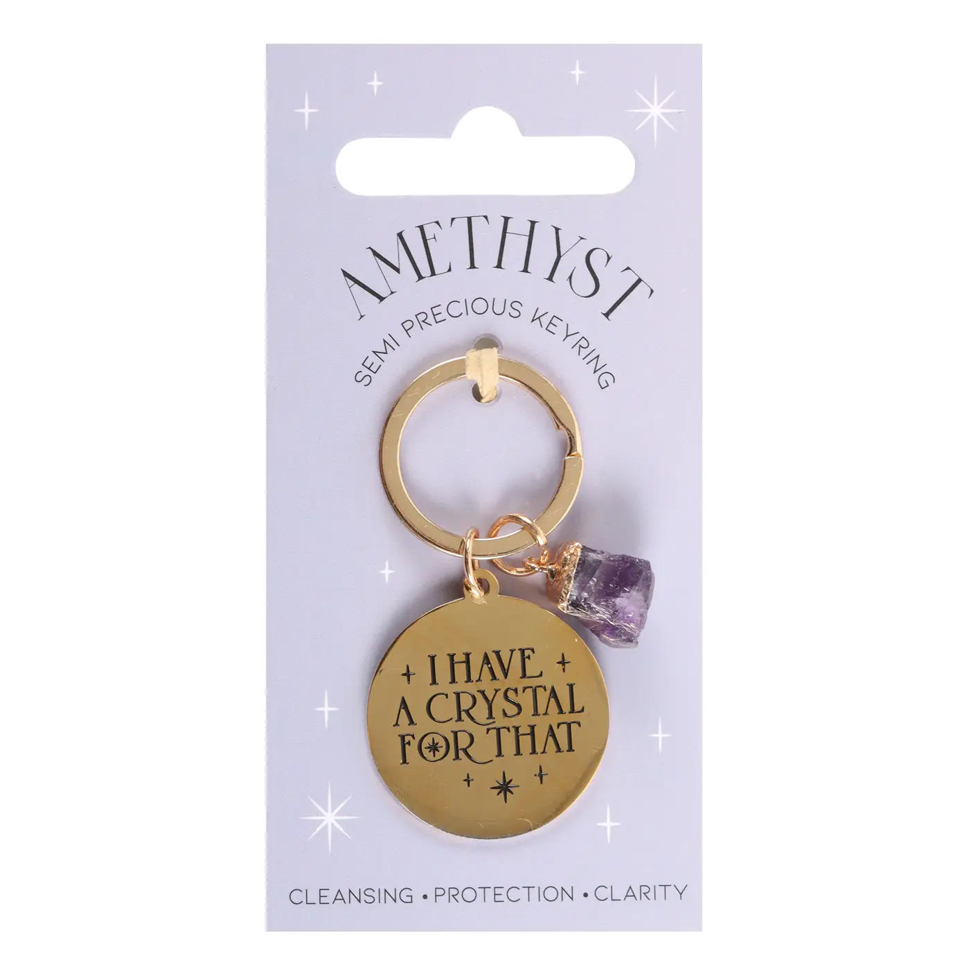 Amethyst Keychain - A Crystal for Protection, Clarity & Calm