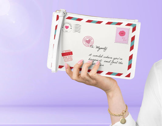 Envelope Stylish Clutch Bag, Trendy Clutch Bag, Aesthetic Clutch Bag