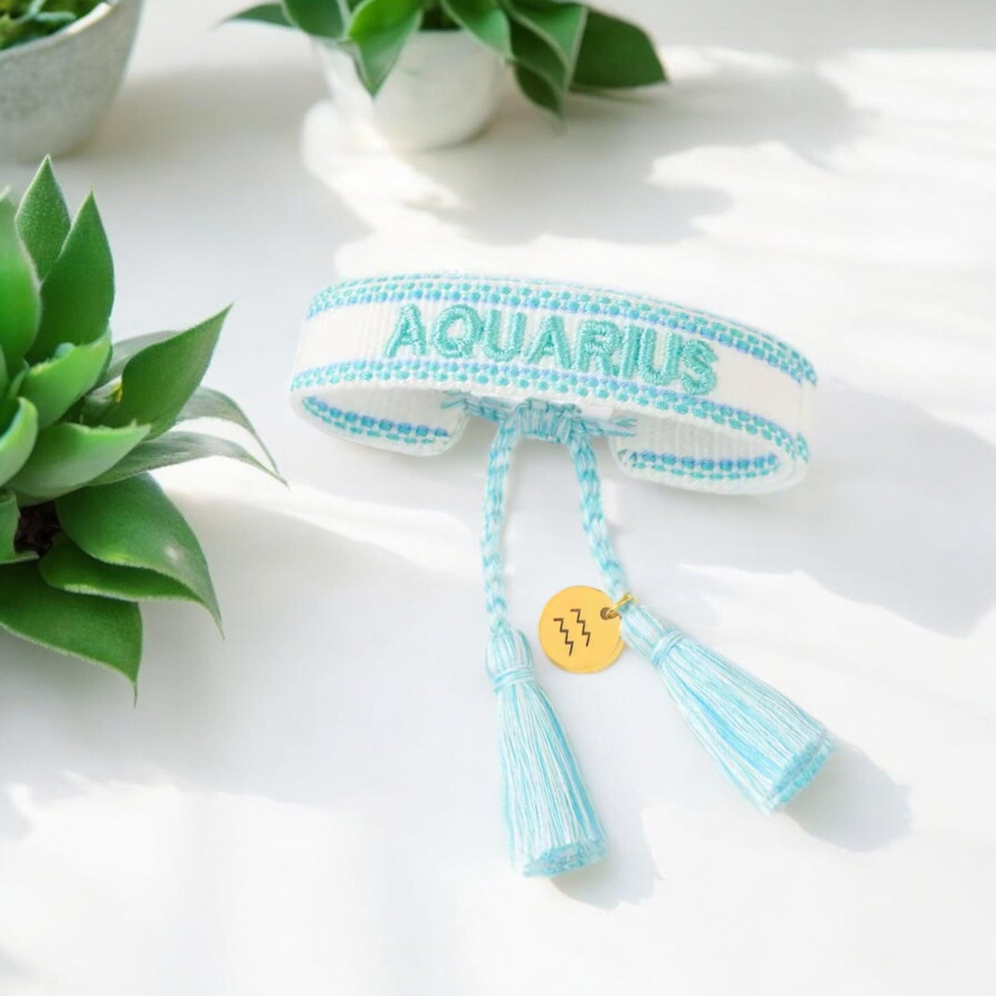 Zoadiac Woven Embroidered Bracelets,  Woven Custom Bracelets, Zodiac Bracelets