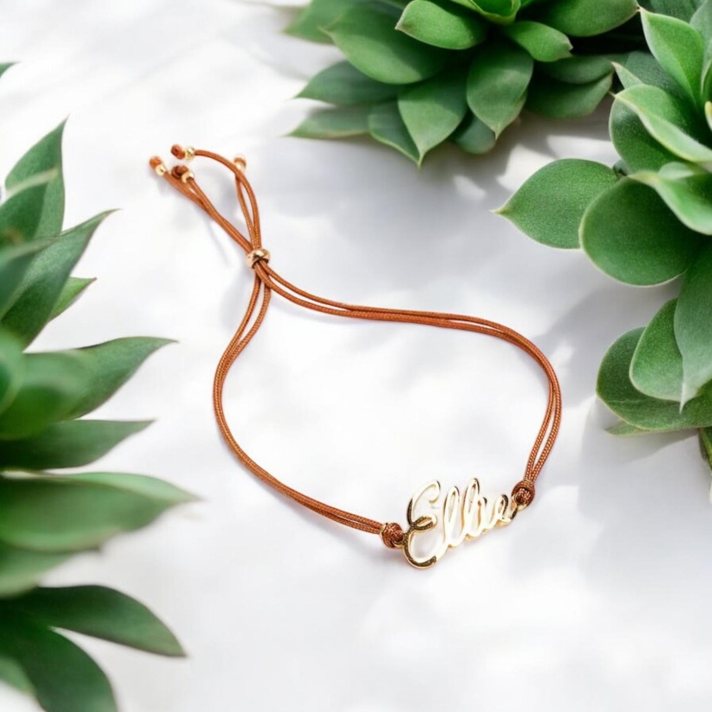 Personalized Name Cord Bracelets, Women Customizable Name Rope Bracelets, Personalized Custom Women Name Bracelets